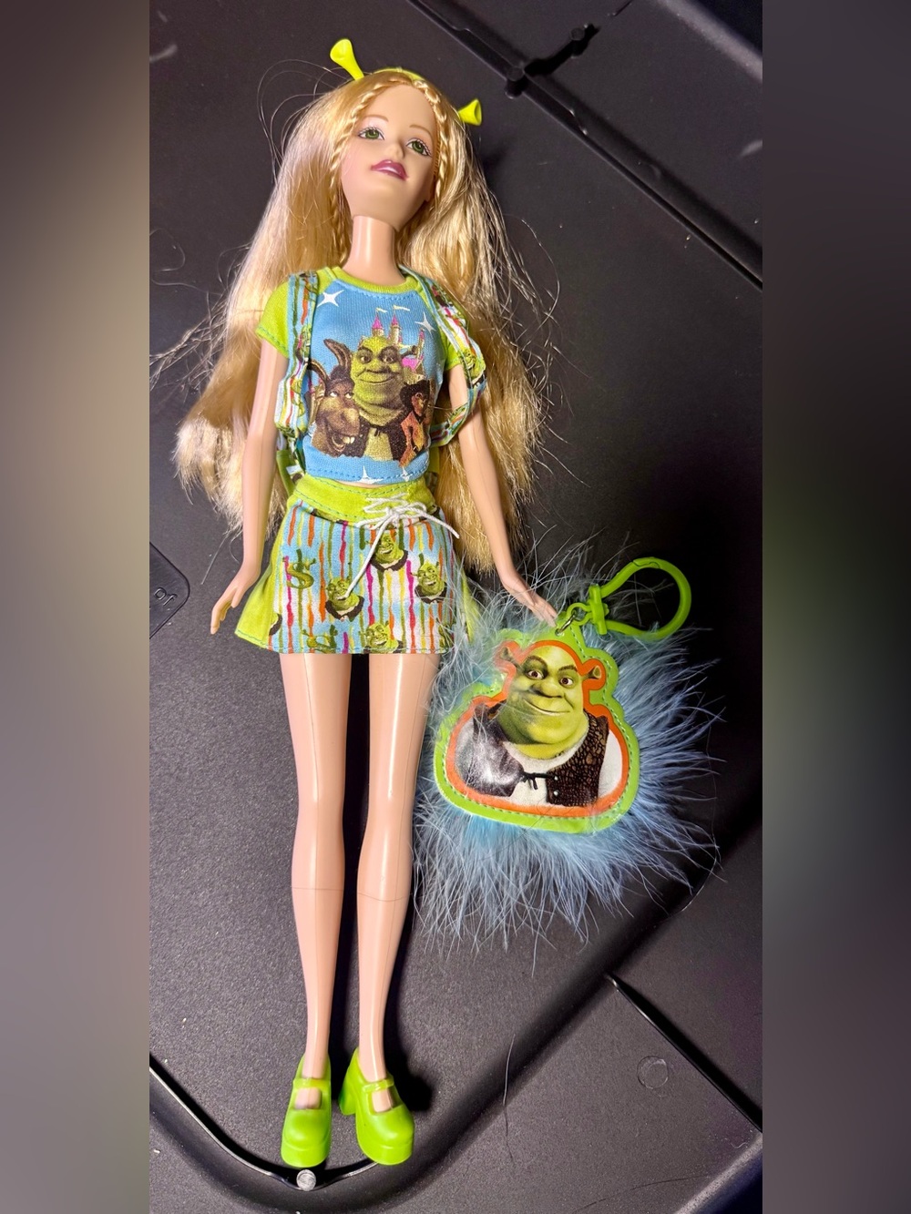 Shrek Barbie Doll with Keychain